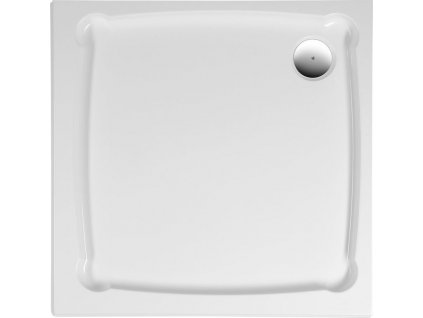 GELCO SPRCHOVÁ VANIČKA Z LITÉHO MRAMORU DIONA 90X90X7,5 CM | BÍLÁ