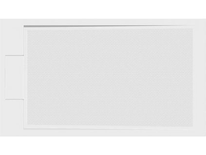 GELCO SPRCHOVÁ VANIČKA Z LITÉHO MRAMORU EMA 140X80 CM | BÍLÁ