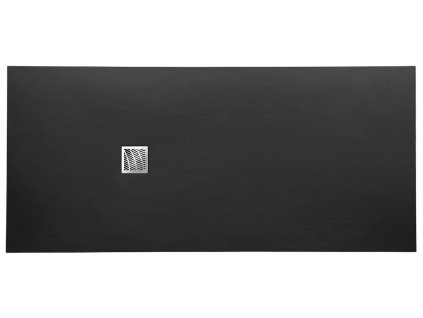 GELCO OBDÉLNÍKOVÁ SPRCHOVÁ VANIČKA Z LITÉHO MRAMORU MITIA 120X90 CM | ČERNÁ