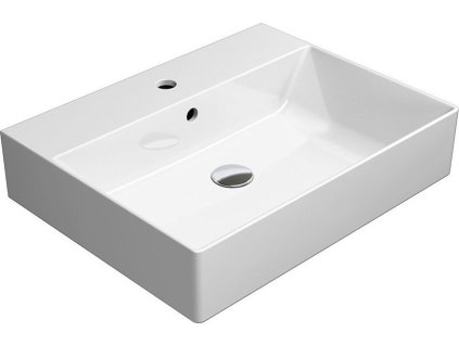 GSI KERAMICKÉ UMYVADLO KUBE X  60X47 CM | BÍLÉ