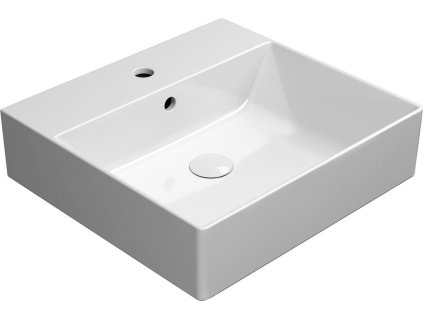GSI KERAMICKÉ UMYVADLO KUBE X  50X47 CM | BÍLÉ