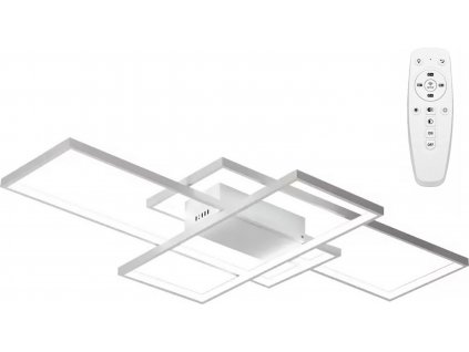 TOOLIGHT MODERNÍ ZÁVĚSNÁ STROPNÍ LAMPA LED + DÁLKOVÝ OVLADAČ PANELS | BÍLÁ