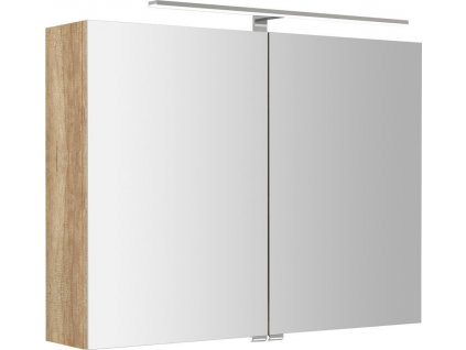 SAPHO GALERKA S LED OSVĚTLENÍM 81X70X17 CM RIWA | DUB ALABAMA