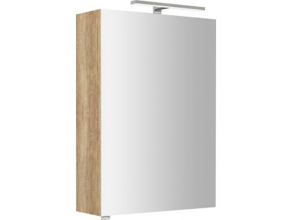 SAPHO GALERKA S LED OSVĚTLENÍM 50X70X17 CM RIWA | DUB ALABAMA