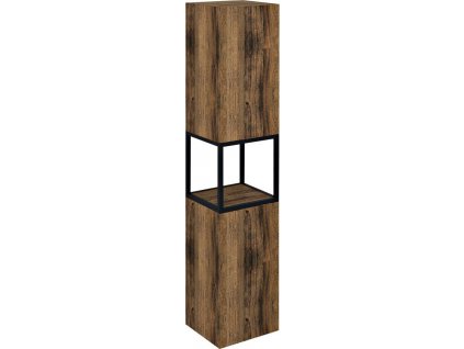 SAPHO SKŘÍŇKA 35X171X32CM 2X DVÍŘKA L/P VARIANTA SKARA | ČERNÁ MATNÁ/DUB COLLINGWOOD