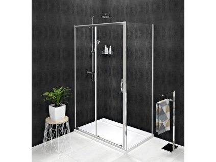GELCO SPRCHOVÝ KOUT OBDÉLNÍKOVÝ L/P VARIANTA 100X80 CM SIGMA SIMPLY | ČIRÉ SKLO