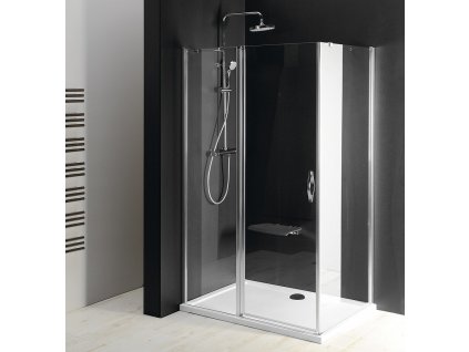 GELCO SPRCHOVÝ KOUT OBDÉLNÍKOVÝ S VÝKLOPNÝMI DVEŘMI L/P VARIANTA 110X70 CM ONE | ČIRÉ SKLO