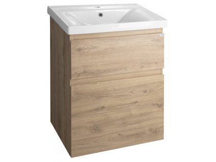 AQUALINE ZÁVĚSNÁ SKŘÍŇKA POD UMYVADLO ALTAIR 57X72,5X45 CM | DUB EMPORIO