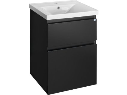 AQUALINE ZÁVĚSNÁ SKŘÍŇKA POD UMYVADLO ALTAIR 52X72,5X45 CM | ČERNÁ MATNÁ
