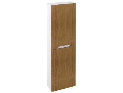 SAPHO VYSOKÁ KOUPELNOVÁ SKŘÍŇKA MEDIENA 40X140X20 CM | BÍLÁ MATNÁ/DUB NATURAL