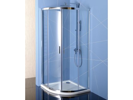 POLYSAN SPRCHOVÁ ZÁSTĚNA ČTVRTKRUHOVÁ L/R 90X90 CM EASY LINE | ČIRÉ SKLO