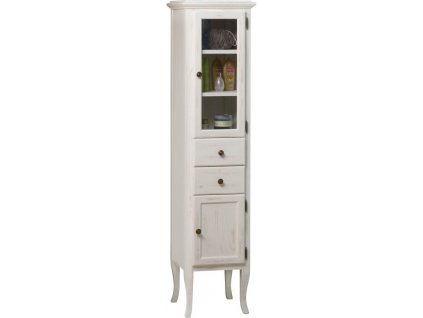 SAPHO VYSOKÁ KOUPELNOVÁ SKŘÍŇKA RETRO - PRAVÁ 40X170X36 CM | BÍLÁ