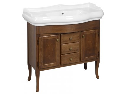 SAPHO KOUPELNOVÁ SKŘÍŇKA POD UMYVADLO RETRO 89X80X48 CM | BUK