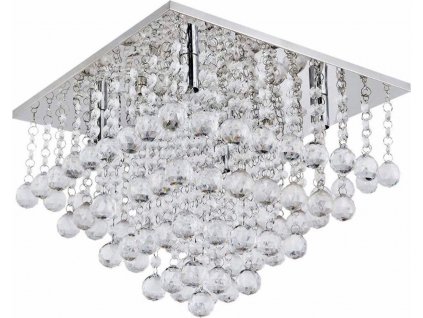TOOLIGHT KŘIŠŤÁLOVÝ LUSTR DELUX SQUARE | CHROM