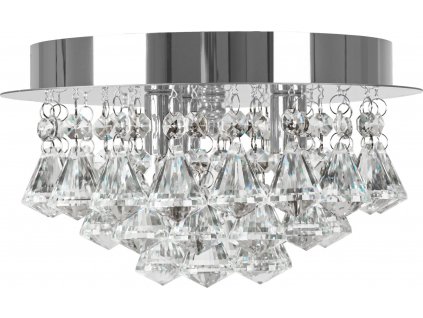 TOOLIGHT KŘIŠŤÁLOVÉ STROPNÍ SVÍTIDLO GLASS ROUND | CHROM