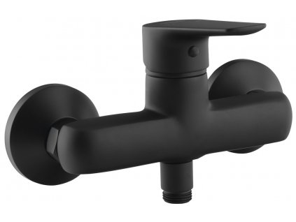 AQUALINE NÁSTĚNNÁ SPRCHOVÁ BATERIE LOTTA - ROZTEČ 150 MM | ČERNÁ MATNÁ