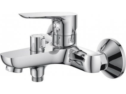 AQUALINE NÁSTĚNNÁ VANOVÁ BATERIE LOTTA S PŘEPÍNAČEM (ROZTEČ 150 MM) | CHROMOVÁ