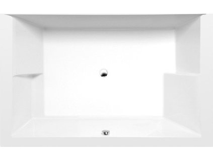 POLYSAN OBDÉLNÍKOVÁ VANA PRO DVĚ OSOBY DUPLA 180X120X54 CM | BÍLÁ