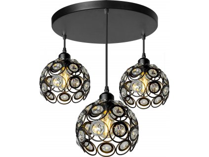 TOOLIGHT ZÁVĚSNÁ LAMPA GLAMOUR STYLE SET | ČERNÁ