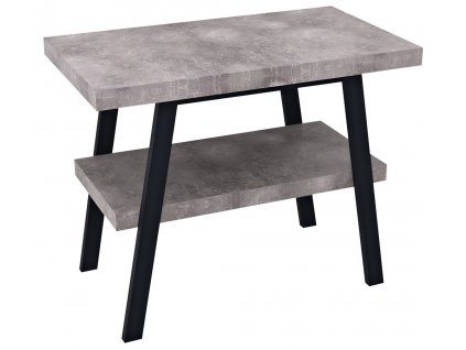 SAPHO STOLEK POD UMYVADLO TWIGA 90X72X50 CM | ČERNÁ KONSTRUKCE, DESKA CEMENT
