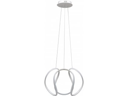 TOOLIGHT MODERNÍ ZÁVĚSNÁ STROPNÍ LAMPA LED + DÁLKOVÝ OVLADAČ CHROME | BÍLÁ