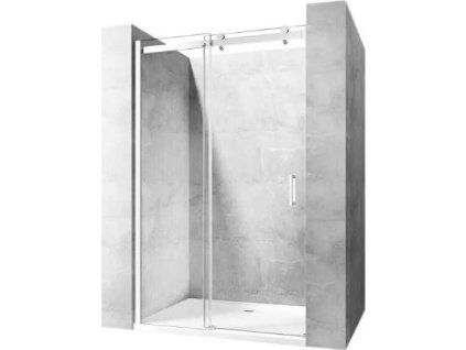 REA POSUVNÉ SPRCHOVÉ DVEŘE NIXON-2 120 CM | CHROM