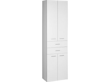 AQUALINE VYSOKÁ KOUPELNOVÁ SKŘÍŇKA ZOJA 50X184X29 CM | BÍLÁ