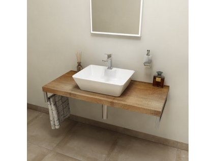 SAPHO DESKA POD UMYVADLO AVICE 110X50 CM | OLD WOOD