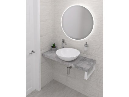 SAPHO DESKA POD UMYVADLO AVICE 240X36 CM | CEMENT
