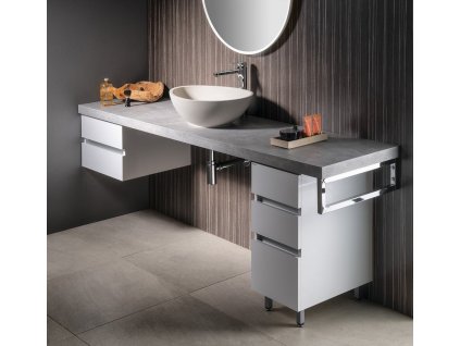 SAPHO DESKA POD UMYVADLO AVICE 200X50 CM | CEMENT