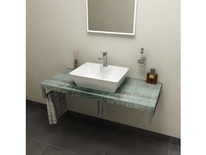 SAPHO DESKA POD UMYVADLO AVICE 70X50 CM | AQUAMARINE
