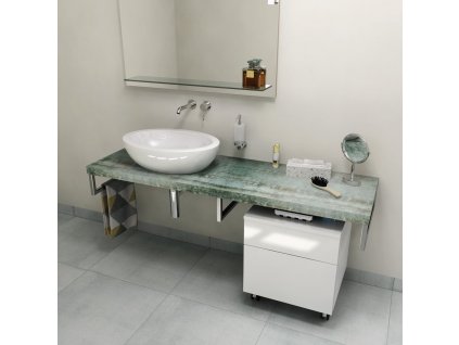 SAPHO DESKA POD UMYVADLO AVICE 140X50 CM | AQUAMARINE