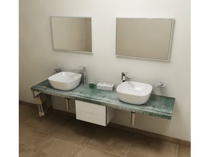 SAPHO DESKA POD UMYVADLO AVICE 200X50 CM | AQUAMARINE