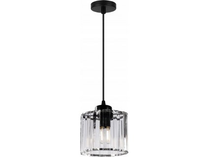 TOOLIGHT ELEGANTNÍ STROPNÍ LAMPA GLASS | TRANSPARENTNÍ/ČERNÁ