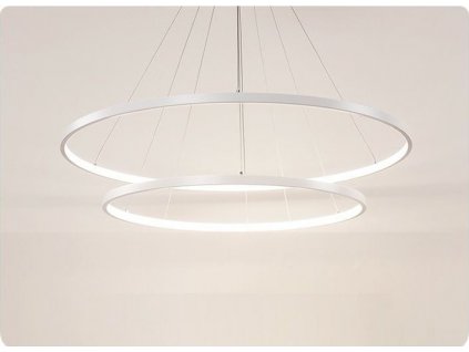 TOOLIGHT MODERNÍ ZÁVĚSNÝ LUSTR 20/40 CM S DÁLKOVÝM OVLÁDÁNÍM VEGAS | CHROM