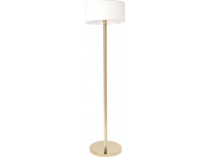 TOOLIGHT STOJACÍ LAMPA WALO |ZLATÁ S BÍLÝM STÍNIDLEM
