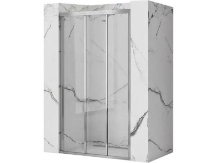 REA POSUVNÉ SPRCHOVÉ DVEŘE ALEX 90 CM | CHROM