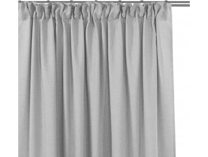 HOMEDE DEKORAČNÍ ZÁVĚS S ŘASÍCÍ PÁSKOU (5 CM) CARMENA | ŠEDÝ
