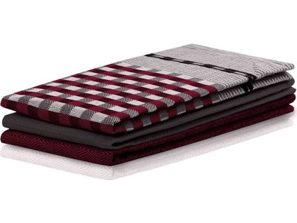 DECOKING SADA TŘÍ KUCHYŇSKÝCH UTĚREK LOUIE | BORDÓ