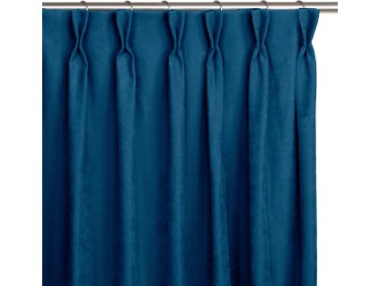HOMEDE ZÁVĚS MILANA FLEX S DVOJITOU ZÁLOŽKOU 9,5 CM | INDIGO