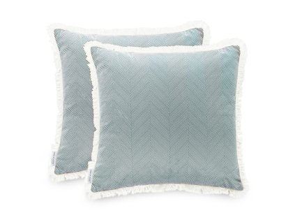 AMELIAHOME SADA DVOU DEKORAČNÍCH POVLAKŮ NA POLŠTÁŘE 45X45 CLEAR