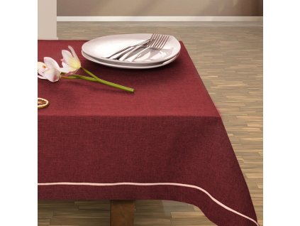 DECOR TEPHANI UBRUS LORAINE S LEMOVÁNÍM | BORDÓ