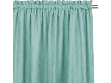 HOMEDE ZÁVĚS MILANA S TUNELEM 5 CM S TŘÁSNĚMI | TYRKYSOVÝ