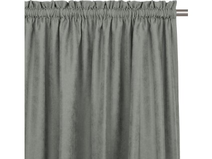 HOMEDE ZÁVĚS MILANA S TUNELEM 5 CM S TŘÁSNĚMI | ŠEDÝ