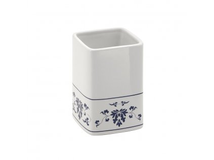GEDY PORCELÁNOVÁ SKLENKA NA POSTAVENÍ CIXI | BÍLÁ/MODRÝ VZOR
