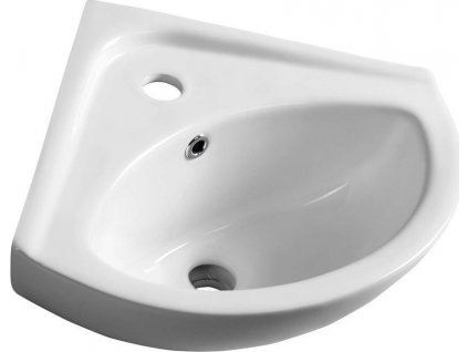 AQUALINE ROHOVÉ KERAMICKÉ UMÝVÁTKO LUIGI 34X34 CM | BÍLÉ