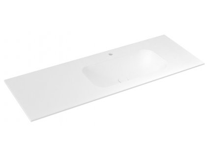 SAPHO KOUPELNOVÉ UMYVADLO ARUBA 170X51,5 CM - PRAVÉ | BÍLÉ MATNÉ