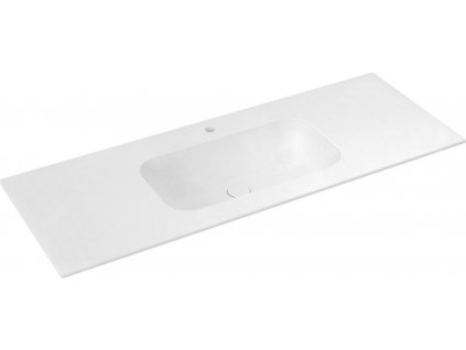 SAPHO KOUPELNOVÉ UMYVADLO ARUBA 130X51,5 CM | BÍLÉ MATNÉ