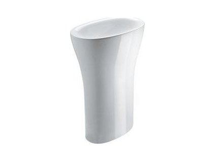 KERASAN KERAMICKÉ VOLNĚ STOJÍCÍ  UMYVADLO AQUATECH 60X85X40 CM | BÍLÉ
