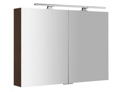 SAPHO ZRCADLOVÁ SKŘÍŇKA MIRRÓ S LED OSVĚTLENÍM 100X70X16 CM | BOROVICE RUSTIK